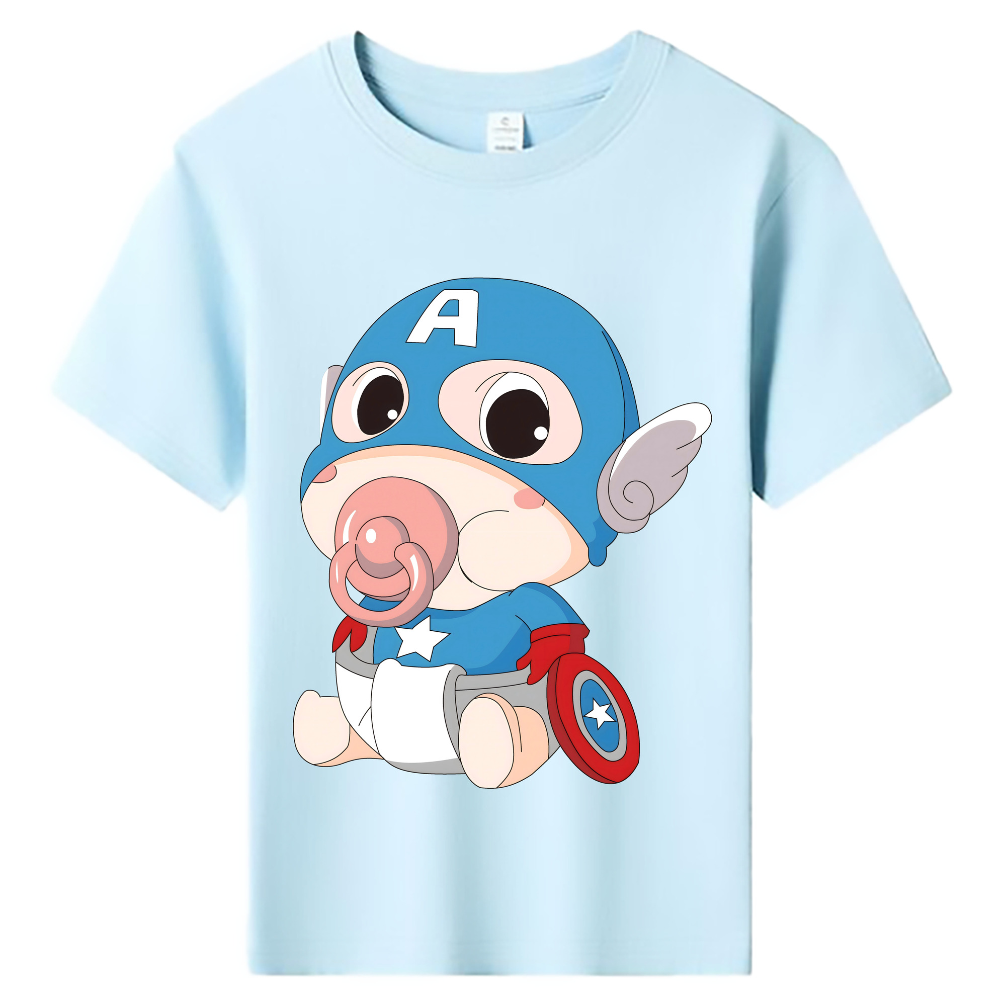 （画像用） アベンジャーズ The Avengers 綿100％キッズTシャツ（フロントプリント）